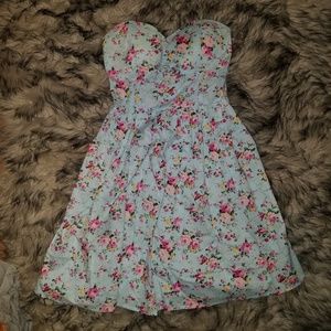 Floral Strapless
